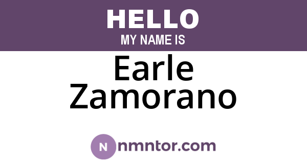 Earle Zamorano