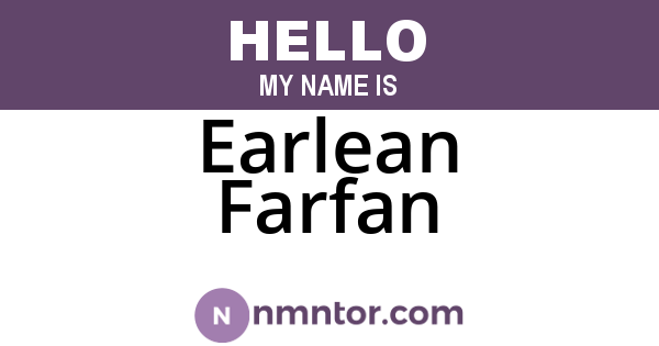 Earlean Farfan