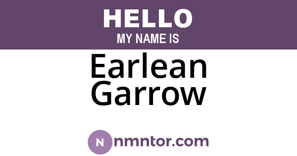 Earlean Garrow