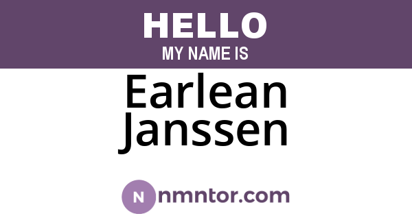 Earlean Janssen