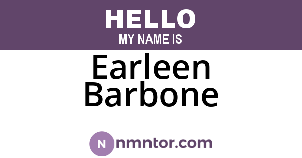Earleen Barbone
