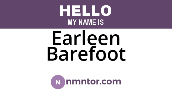 Earleen Barefoot
