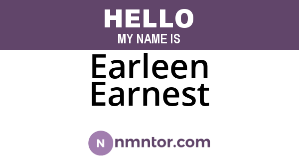 Earleen Earnest