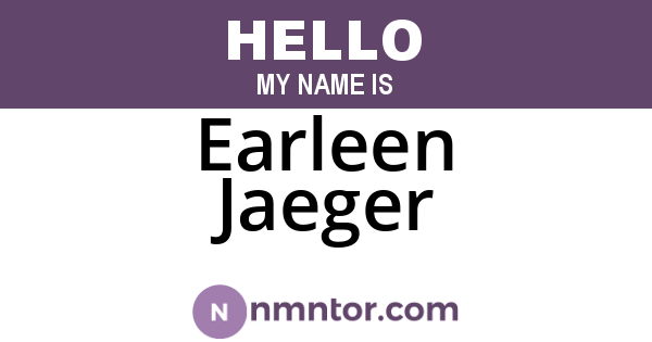 Earleen Jaeger