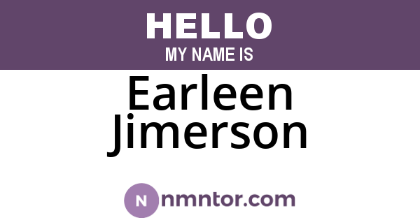 Earleen Jimerson