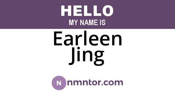Earleen Jing