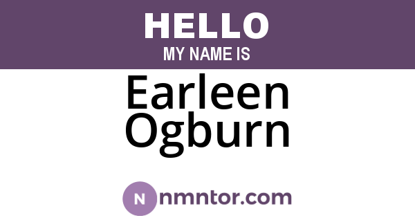 Earleen Ogburn