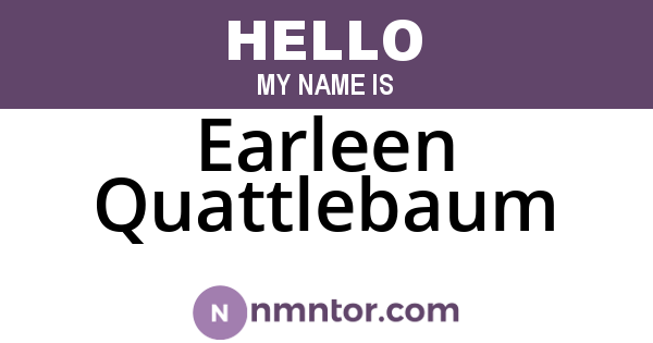 Earleen Quattlebaum