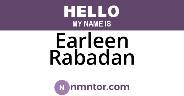 Earleen Rabadan
