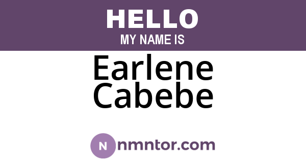 Earlene Cabebe