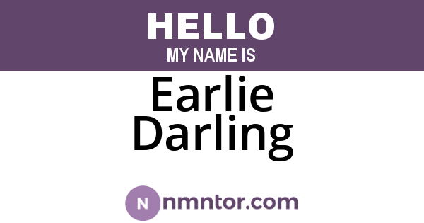 Earlie Darling