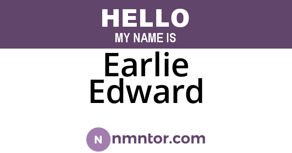 Earlie Edward