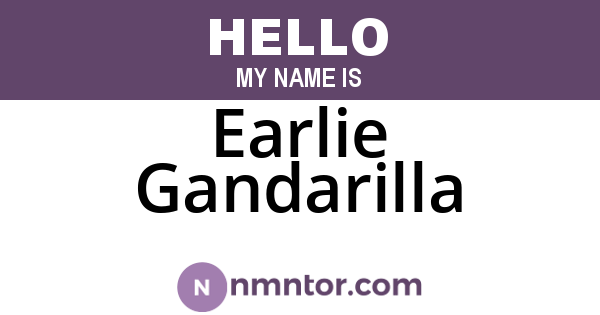 Earlie Gandarilla