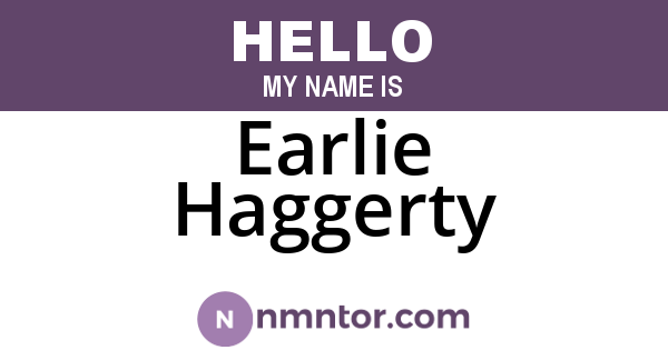 Earlie Haggerty