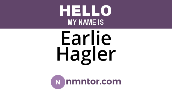 Earlie Hagler
