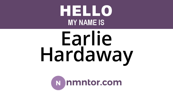 Earlie Hardaway