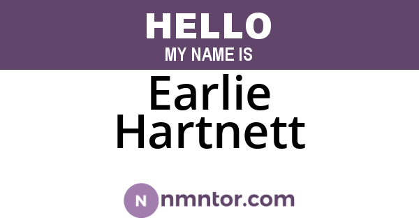 Earlie Hartnett
