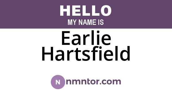 Earlie Hartsfield