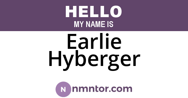Earlie Hyberger