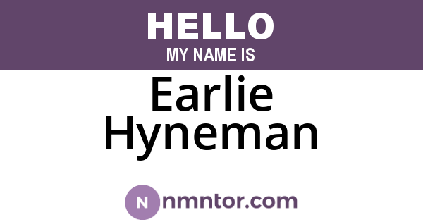 Earlie Hyneman