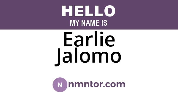 Earlie Jalomo