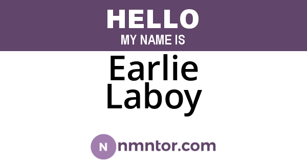 Earlie Laboy