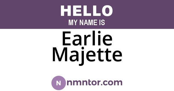 Earlie Majette