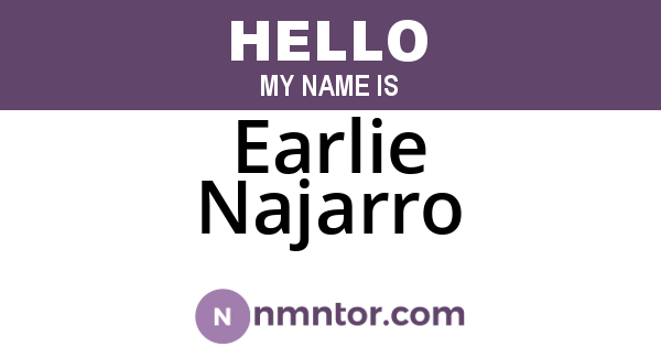 Earlie Najarro