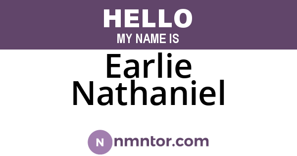 Earlie Nathaniel