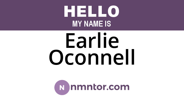 Earlie Oconnell