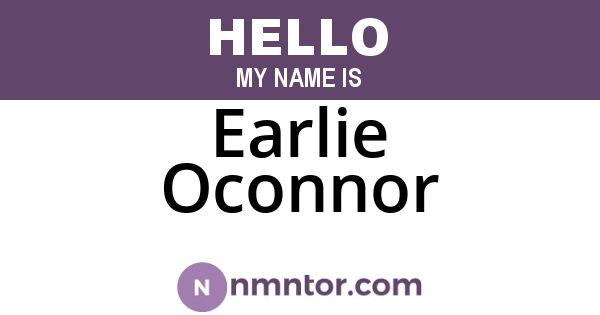 Earlie Oconnor
