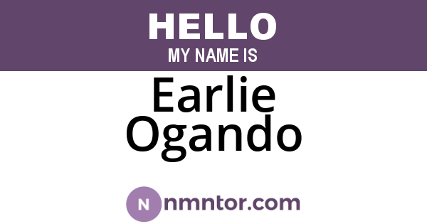 Earlie Ogando