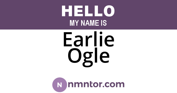 Earlie Ogle