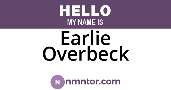 Earlie Overbeck