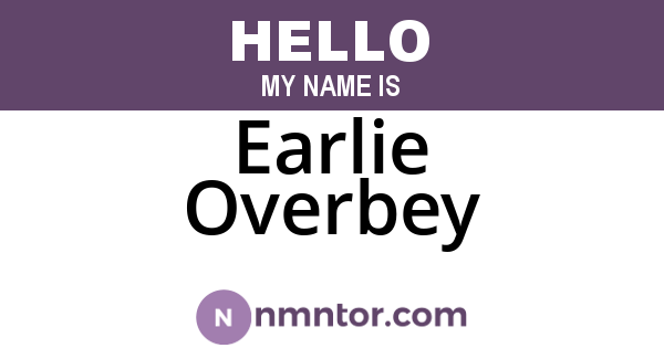 Earlie Overbey