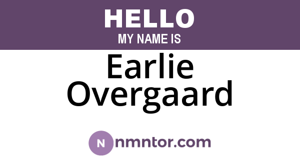 Earlie Overgaard