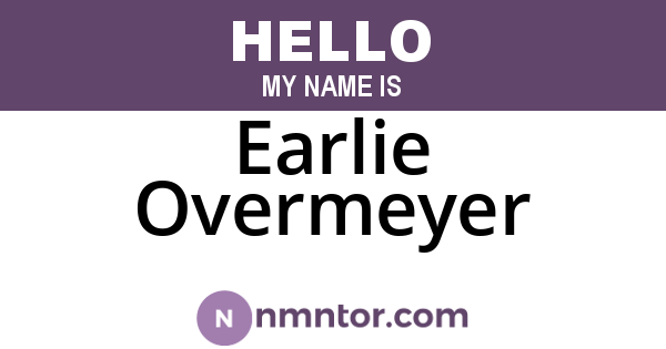 Earlie Overmeyer