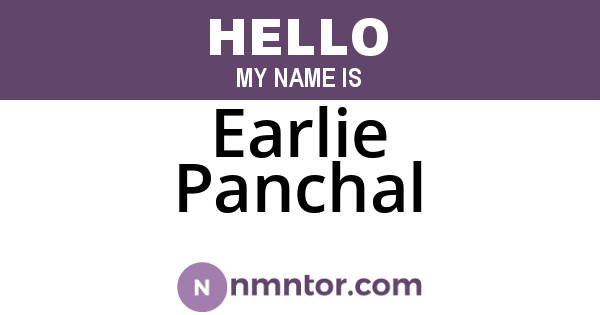 Earlie Panchal
