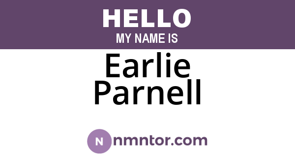 Earlie Parnell