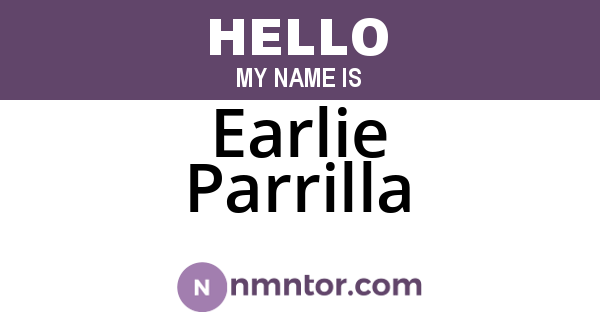 Earlie Parrilla