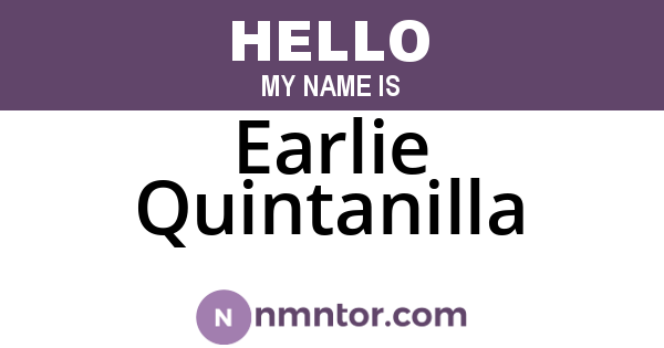 Earlie Quintanilla