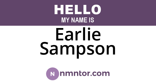 Earlie Sampson