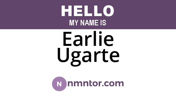 Earlie Ugarte