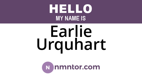 Earlie Urquhart