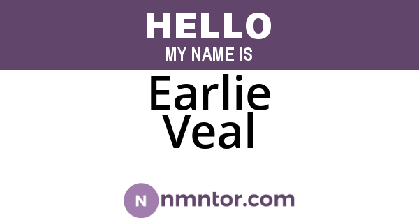 Earlie Veal