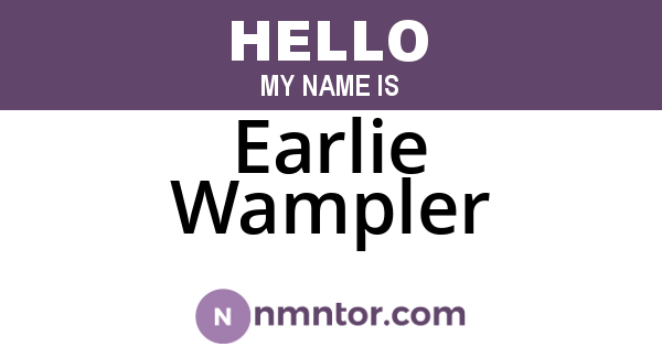 Earlie Wampler