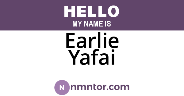 Earlie Yafai