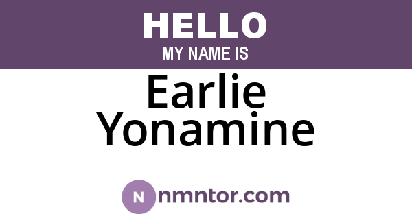 Earlie Yonamine