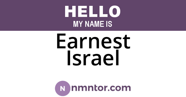 Earnest Israel