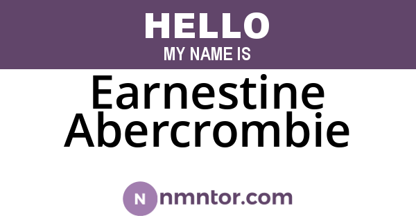 Earnestine Abercrombie